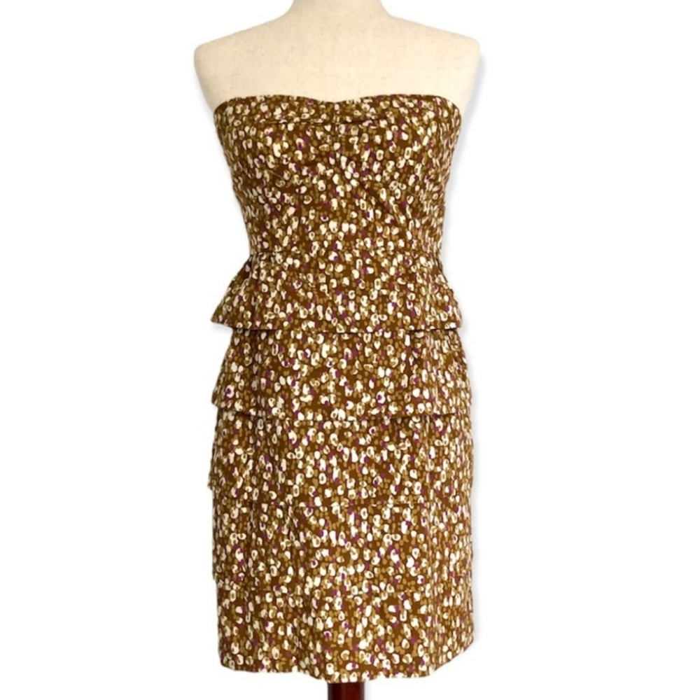 J. Crew strapless tiered dress